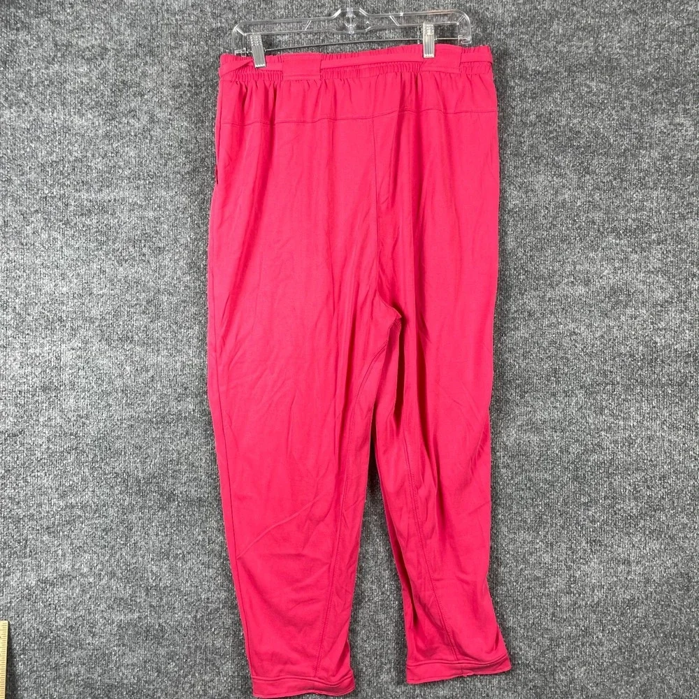 Anthropologie Pants Womens Medium Pink Pull On Drawstring Pockets Cropped‎ $88